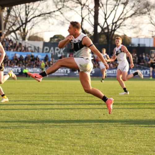 Boyd Woodcock playing for the Southport Sharks in the 2025 VFL Grand Final