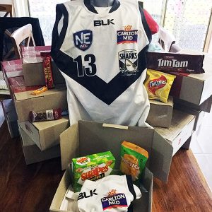Southport Sharks Care Boxes for Defence Force
