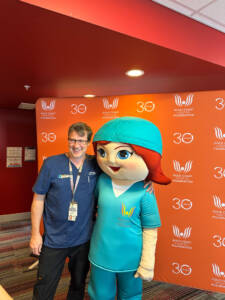 Dr James Winearls and Betty Get Better at The Gold Coast Hospital Foundation's Valentines Day Donor Impact event.